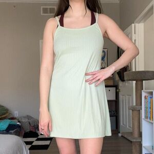 Lightweight ribbed pastel spaghetti strap dress, women’s S/M